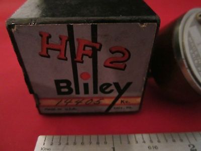 VINTAGE WWII BLILEY QUARTZ CRYSTAL HF2 14405 KC + BOX + ANLEITUNG