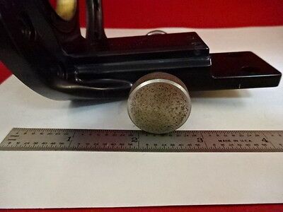 MICROSCOPE PART WILD HEERBRUGG SWISS M20 BRASS CONDENSER HOLDER AS IS #51-A-11