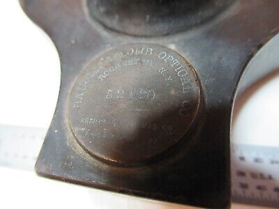 ANTIQUE BAUSCH LOMB ROCHESTER STAND 1890's MICROSCOPE PART AS PICTURED &17-A-60