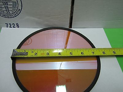 OPTICAL COATED LARGE 7.5" DIAMETER FILTER ANDV1011 LASER OPTICS AS IS BN#Q4-R-37