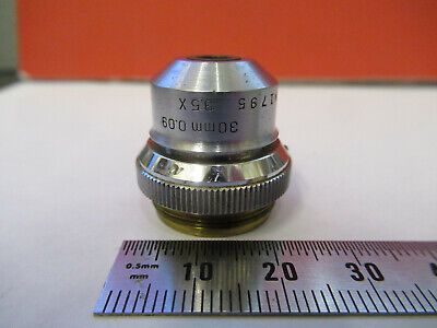 VINTAGE BAUSCH LOMB OBJECTIVE 3.5X 300mm MICROSCOPE PART AS PICTURED &13-FT-63