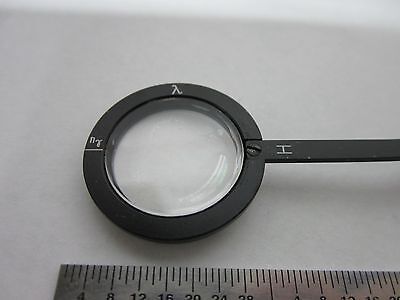 OPTICAL MICROSCOPE LAMBDA FILTER [delaminating] OPTICS as is BIN#M3-80