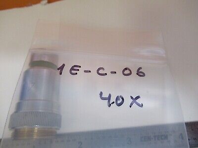 VICKERS UK ENGLAND OBJECTIVE 40X OPTICS MICROSCOPE PART AS PICTURED #1E-C-06