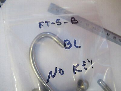 BAUSCH LOMB LOCK + HANDLE for WOOD CABINET MICROSCOPE PART AS PICTURED &FT-5-B