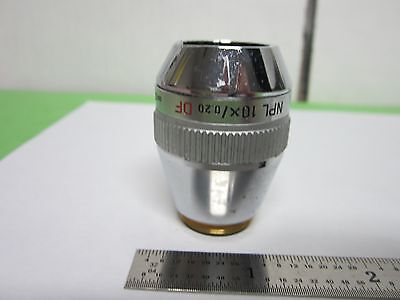 OPTICAL MICROSCOPE ERGOLUX 10X OBJECTIVE LEITZ GERMANY OPTICS AS IS BIN#3C-1-B