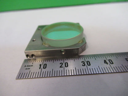 OPTICAL DICHROIC LENS MOUNTED BASE  LASER OPTICS AS PICTURED &R6-A-19