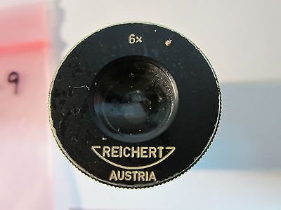 MICROSCOPE PART EYEPIECE REICHERT AUSTRIA 6X OPTICS BIN#24-70-9