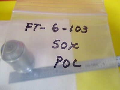 LEITZ WETZLAR GERMANY POL OBJECTIVE 50X/170 MICROSCOPE PART AS PICTURED FT-6-103