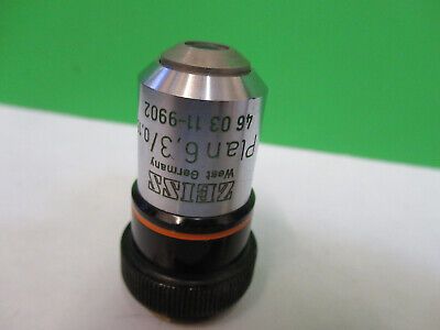 ZEISS GERMANY PHASE PH1 6.3X OBJECTIVE MICROSCOPE PART AS PICTURED &Q9-A-107