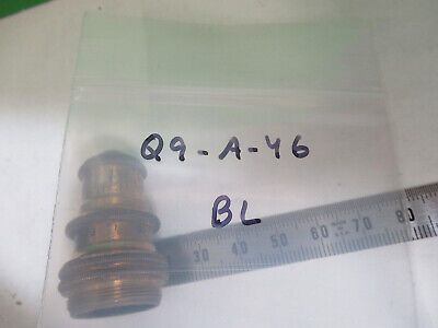 ANTIQUE BAUSCH LOMB BRASS OBJECTIVE LENS MICROSCOPE PART AS PICTURED Q9-A-46