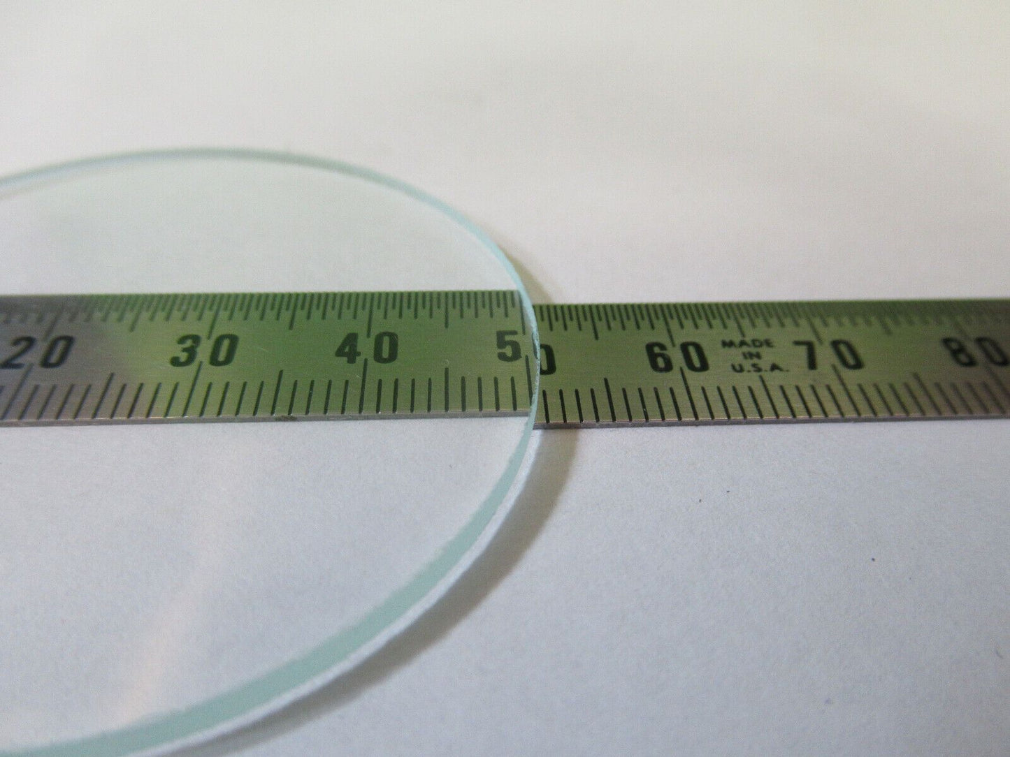 OPTICAL HEAT ABSORBING GLASS ROUND PLATE LENS OPTICS AS PICTURED #22-A-53