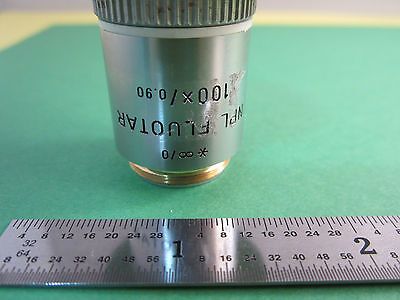 MICROSCOPE INTERFEROMETER PART LEITZ GERMANY OBJECTIVE FLUOTAR 100X OPTICS BN#A7