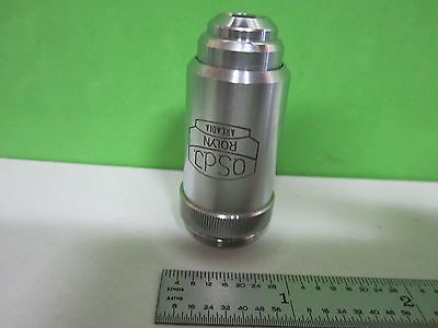 MICROSCOPE PART ROLYN GERMANY OBJECTIVE 20X PLAN OPTICS AS IS BIN#T5-11