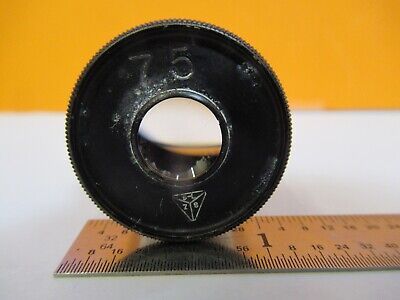 ANTIQUE BAUSCH LOMB EYEPIECE 7.5 OPTICS MICROSCOPE PART AS PICTURED &8M-A-70