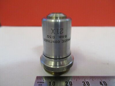 BAUSCH LOMB PHASE CONTRAST OBJECTIVE 21X MICROSCOPE PART AS PICTURED Q3-B-68