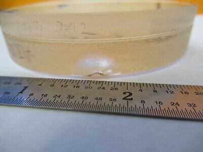 OPTICAL MIL SPEC LARGE BI CONVEX LENS [chipped LASER OPTICS AS PICTURED &8M-A-03