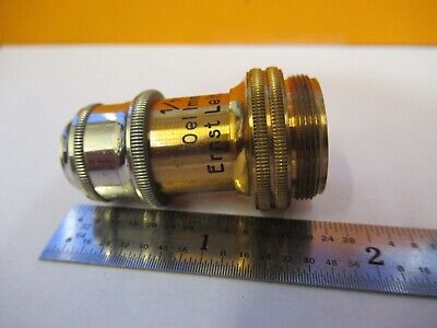 ANTIQUE ERNST LEITZ 70X 1/10 OBJECTIVE MICROSCOPE PART AS PICTURED &11-B-54