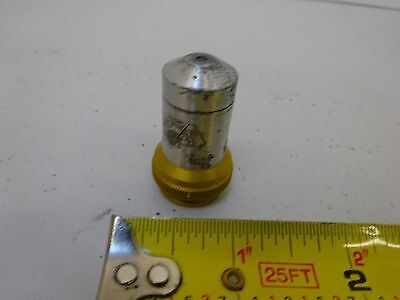 MICROSCOPE PART OBJECTIVE BAUSCH LOMB 43X OPTICS AS IS BIN#P4-B-21