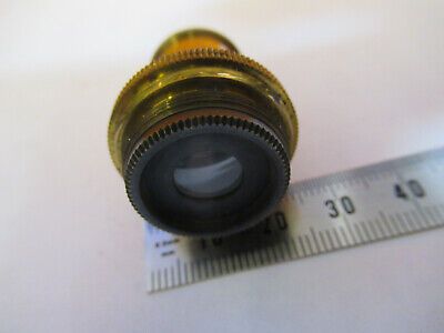 ANTIQUE BAUSCH LOMB 2" BRASS OBJECTIVE MICROSCOPE PART AS PICTURED R7-A-60