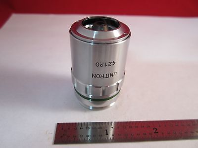 MICROSCOPE OBJECTIVE UNITRON EPI PL M20 INFINITY CORRECTED OPTICS BIN#11-DT-L