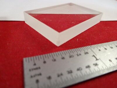 OPTICAL FUSED SILICA GLASS SLAB OPTICS AS IS #M2-B-17