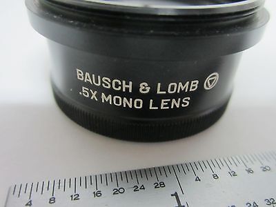 MICROSCOPE PART BAUSCH LOMB STEREO 0.5X OPTICS AS IS BIN#P6-12