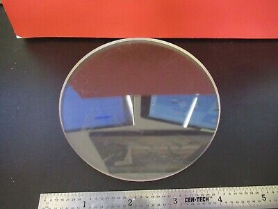 FOR PARTS OPTICAL HUGE GLASS PLATE 4.25" DIAMETER OPTICS AS PICTURED &Q1-A-96