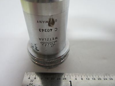 LEITZ WETZLAR GERMANY X PL 16X INFINITY OBJECTIVE MICROSCOPE OPTICS BIN#H1-37