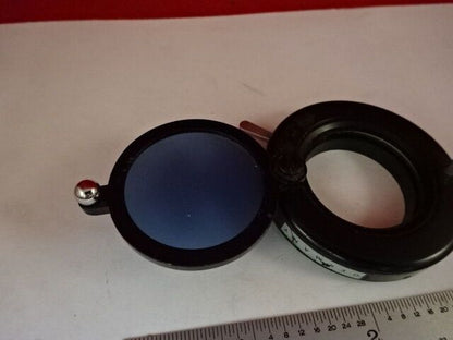 MICROSCOPE PART ZEISS GERMANY DIAPHRAGM IRIS + FILTER OPTICS  #M2-B-53