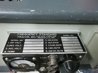 VINTAGE SULZER ULTRA STABLE QUARTZ OSCILLATOR 2.5 MHz FREQUENCY STANDARD