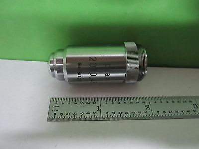 MICROSCOPE PART ROLYN GERMANY OBJECTIVE 20X PLAN OPTICS AS IS BIN#T5-11