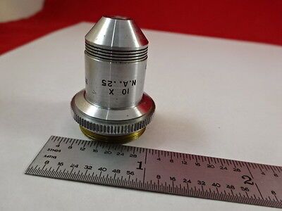 OBJECTIVE 10X SPENCER AO AMERICAN OPTICS MICROSCOPE PART AS PICTURED &J1-A-02