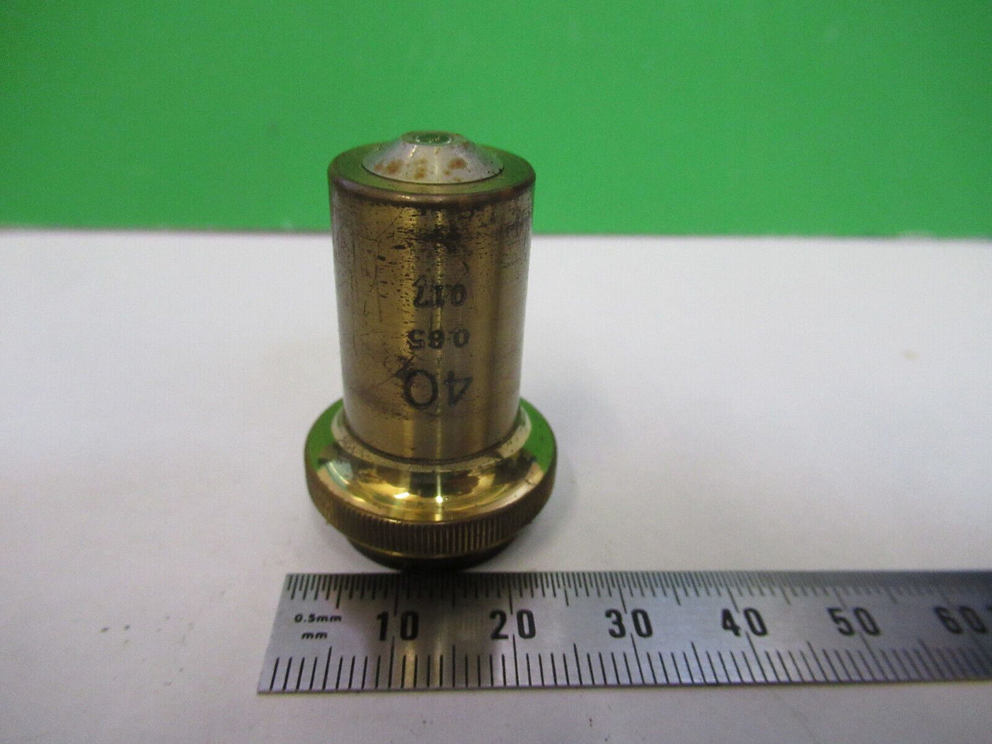 CARL ZEISS JENA GERMANY OBJECTIVE 40 MICROSCOPE PART AS PICTURED &S2-C-40