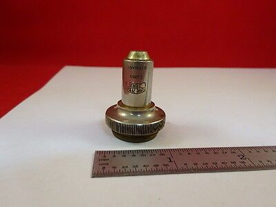 FOR PARTS OBJECTIVE CARL ZEISS 10X APO OPTICS MICROSCOPE PART AS IS &33-A-36