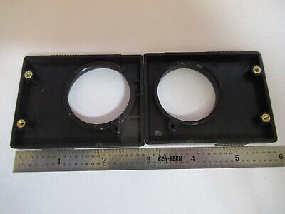 OLYMPUS JAPAN PLASTIC HEAD COVERS MICROSCOPE PART AS PICTURED &7B-B-178