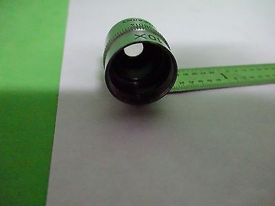 MICROSCOPE PART OBJECTIVE LENS OFFICINE GALILEO 10X ITALY OPTICS AS IS BIN#V7-37