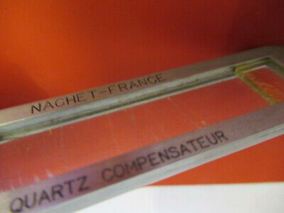 ANTIQUE NACHET FRANCE QUARTZ COMPENSATOR MICROSCOPE PART AS PICTURED &B6-FT-96