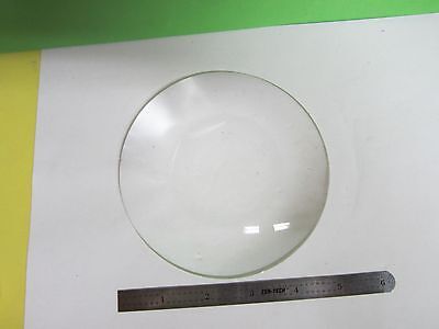 OPTICAL LARGE  BI CONVEX LENS [some scratches on coating] LASER OPTICS BIN#43-04