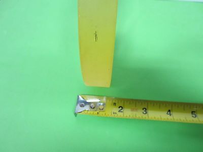 OPTICAL LARGE PLANO CONCAVE LENS PHOSPHATE GLASS [chipped] OPTICS BIN#58-04