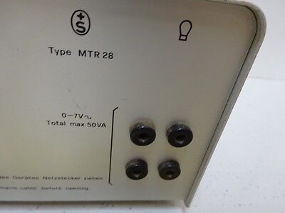 MICROSCOPE PART WILD SWISS MTR28 POWER SUPPLY LAMP OPTICS AS IS BIN#TD-1