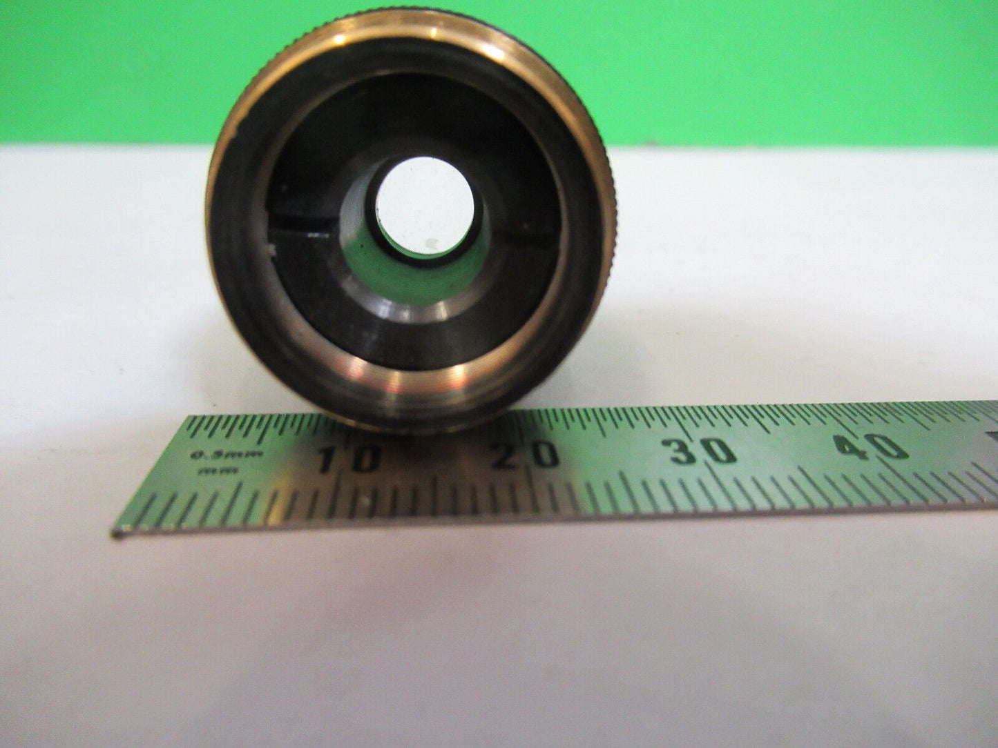 MELLES GRIOT  6.3x /160 OBJECTIVE OPTICS MICROSCOPE PART AS PICTURED &R1-A-33