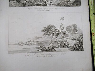 ANTIQUE ETCHING ITALIA ROME CIRCA 1810 GASPARD DUGHET PIETRO PARBONI AS PIC viii