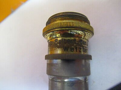 OTTO SEIBERT GERMANY OBJECTIVE OPTICS LENS MICROSCOPE PART AS PICTURED &H1-B-15