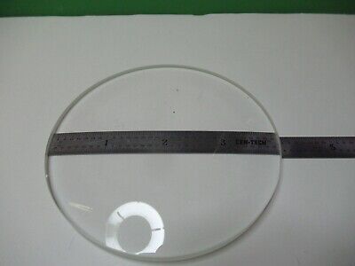 OPTICAL LENS BK7 CONCAVE CONVEX 4" DIAMETER LASER OPTICS AS PICTURED &18-A-27