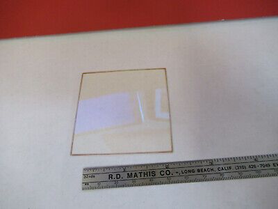 OPTICAL AMBER GLASS PLATE OPTICS AS PICTURED &13-FT-12