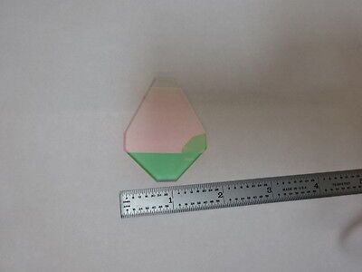 TRUNCATED COATED GLASS TRAPEZOID WINDOW OPTICS OPTICAL AS PICTURED &J4-A-17