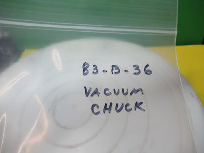 HUGE PLASTIC VACUUM CHUCK STAGE SEMICONDUCTOR HANDLING AS PICTURED &83-B-36