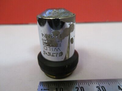 WILD HEERBRUGG SWISS OBJECTIVE 10X FAIR MICROSCOPE PART AS PICTURED &87-FT-52