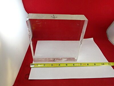 HUGE OPTICAL GLASS BLOCK for OPTICS AS PICTURED &IL-74-29