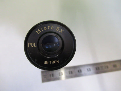 UNITRON JAPAN EYEPIECE POL 5X MICRO LENS MICROSCOPE PART AS PICTURED #88-A-17